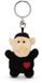 NICI sleutelhanger schaap zwart met hart 5cm
