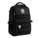 Sac The Punisher Casual rugzak, uniseks, eenheidsmaat, zwart, met geborduurde patch, voorvak en verstelbare gevoerde bandjes, ideaal voor school, werk en dagelijks gebruik
