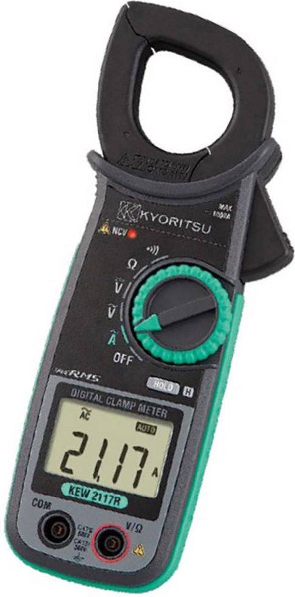 KYORITSU KEW-2117R Stroomtang Digitaal CAT IV 300 V, CAT III 600 V