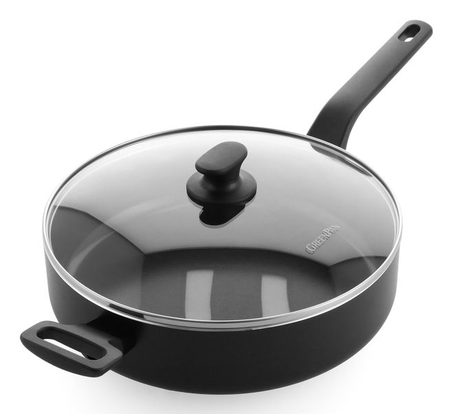 Merkloos GreenPan Essence Saute Pan Round Black with Lid 28cm