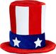 Finidi Uncle Sam hoge hoed Rood,Wit,Blauw Stof Unisex