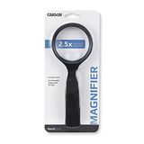 Carson HandHeld 2.5x Vergrootglas met 5x Spot Lens (JS-40)