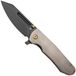 Kansept Superhawk K1084A2, Blackwashed CPM S35VN, Orange Peel Finished Titanium zakmes, Warhawk Knives design