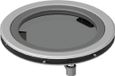 Vetus Patrijspoort PQ51, Inox, fumé