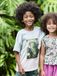 VERTBAUDET Jongensshirt tie & dye motief fotoprint saliegroen