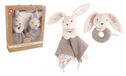 DODO D'AMOUR - Set Knuffeldoekje en Rammelaar - Konijn - 053020 - Verschillende Kleuren
