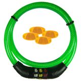 Symbool Green Cable Lock + 4 Spoke Reflectors