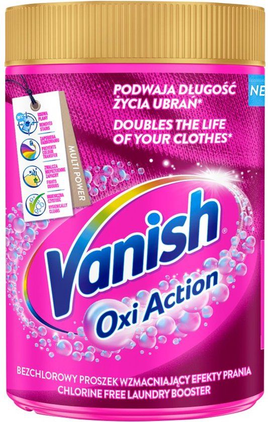 Vanish Oxi Action - Poeder - Vlekverwijderaar voor gekleurde was - 625g