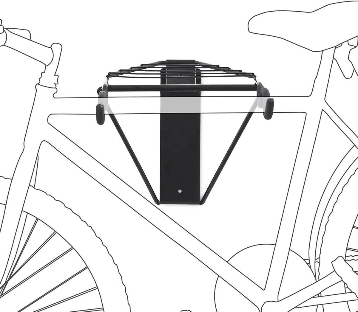 Relaxdays Ophangsysteem voor 2 fietsen - Ophang systeem fiets - Houder muur - Wandmontage