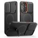Tech-Protect Coque Samsung Galaxy A57 Kevlar Aura - Compatible MagSafe - Noir / Orange