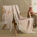 Appletree - Terracotta geometrische plaid/deken (180 x 130 cm) - 100% katoen