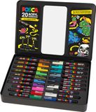 Faber-Castell Uni-ball POSCA 186830 Marker, set van 20 met handleiding voor 3 graffitifiguren