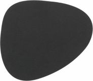 LIND DNA Sous-verre Nupo - Cuir - Noir - 13 x 11 cm