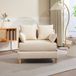 [en.casa] Slaapbank Seinlus 1-zits 81x88x68 cm beige