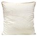 Eurofirany Elegante fluwelen kussenslopen, sierkussen met opdruk, 45 x 45 cm, fluwelen kussensloop, zacht bankkussen, golfpatroon, wit