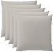 vidaXL - Kussensloop - 6 stuks - HEERLEN - Grijs - 80 x 80 cm - Polyester