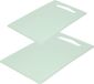 Forte Plastics Set de planches à découper - 2 pièces - Vert menthe - Plastique