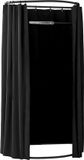 VEVOR Cabine d'essayage Portable avec Rideaux Épais en Polyester, Écran d'intimité avec Rideau d'ombrage et Crochets, pour Boutiques Centres Commerciaux Tailleurs 100 x 95 x 200 cm (Noir)