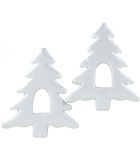 Fixo Kids 3030 kerstboom, polyester, 15 cm, 6 stuks