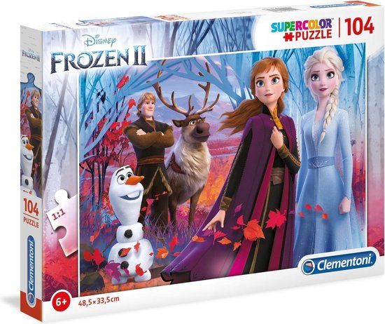 Clementoni Legpuzzel Frozen 2 Junior Karton 104 Stukjes - 12+ jaar