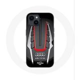Audi Hoesje voor Iphone 14 Plus S8 Logo rood Maniacase