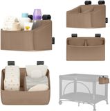 LIONELO Sidepocket Klein Baby Organizer 26x12x15 cm – 2-Vaks OpbergzaK