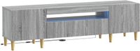 vidaXL LED tv-meubel ARNHEM 153 x 35 x 43 cm Grijs Sonoma Bewerkt hout