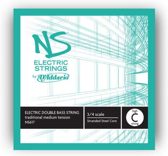 D'Addario NS617 High C Electric Bass Single String