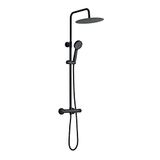 DP Grifería Nácar Mitigeur de douche, extractible, avec mitigeur thermostatique, noir