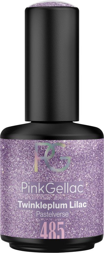 Pink Gellac Gellak - 485 Tinkleplum Lilac 15ml - Paarse Gel Nagellak