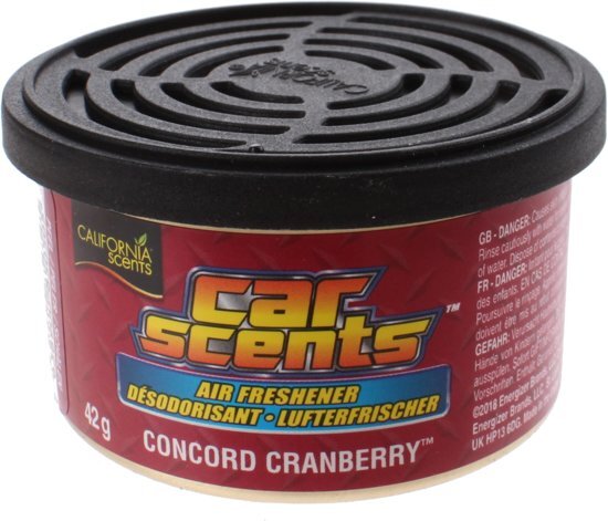 California Scents Luchtverfrisser Blik Concord Cranberry 42 Gram