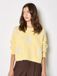 Apricot Crochet Daisies Boxy trui Geel