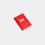 OD OCTÀGONDESIGN 2024 Mini Monthly Planner, A6, rood
