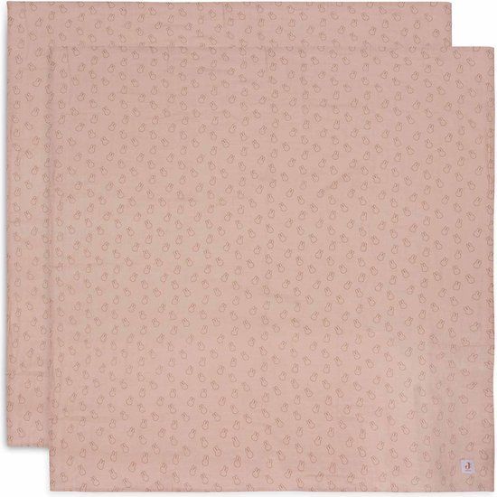 Jollein x Nijntje - Hydrofiele Doek Large 115x115cm - Miffy Silhouettes Wild Rose - 2 Stuks