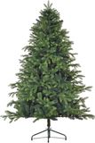 HOMCOM decoratieve kerstboom - kunststof/metaal - Ø122x183 cm - groen