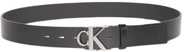 Calvin Klein Heren MONOGRAM GESP 35MM LV04D7016G Riemen, Zwart (Zwart/Antiek Zilver), 100