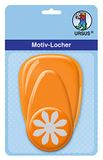 Ursus 19480011 Motiefperforator met hendel, middel, madeliefje, ca. 25,4 mm, oranje