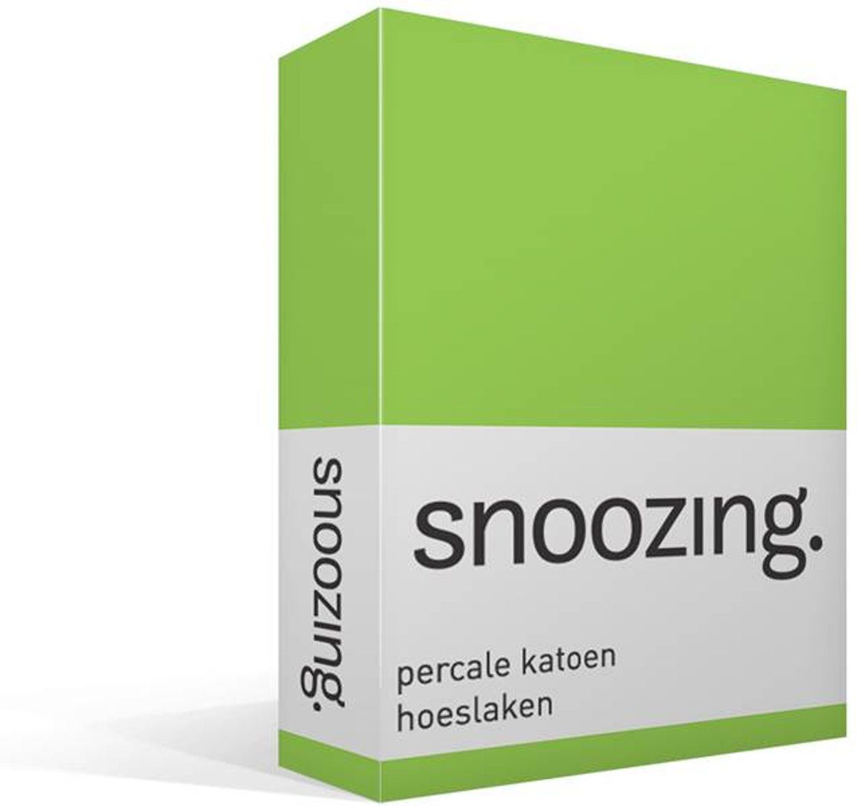 Snoozing percale katoen hoeslaken - 90x210 cm - Rood