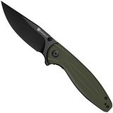 SENCUT Vyrce S25104-1, Black D2, OD Green G10 zakmes