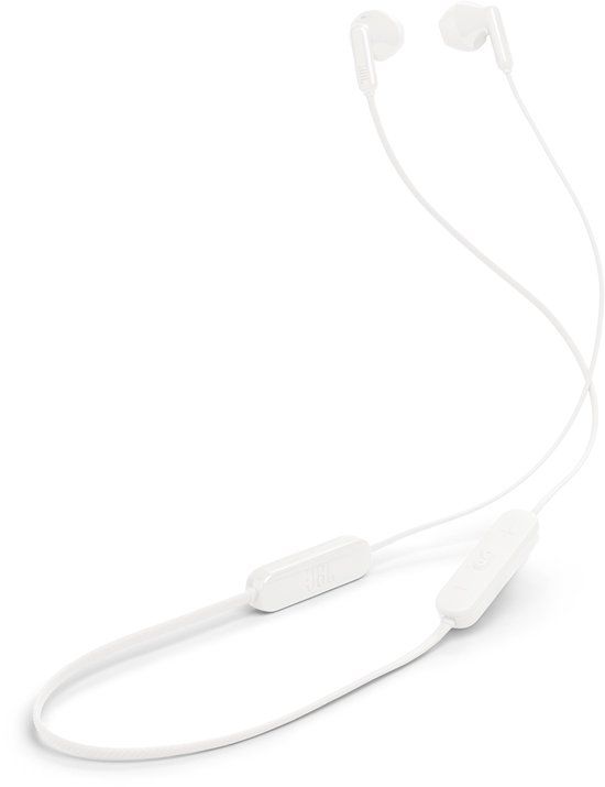 JBL Tune 235BT - Bluetooth Oordopjes Draadloos - In-ear Oortjes met Kabel - Wit