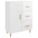 vidaXL Dressoir Hoogglans Wit Hout 69,5x34x90 cm