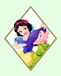 Komar Disney muurschildering | Snow White & Dopey | kinderkamer, babykamer, decoratie, kunstdruk | zonder lijst | WB082-40x50 | Grootte: 40 x 50 cm (breedte x hoogte)