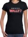 Bellatio Decorations Where the fuck is Wally T-shirt Zwart Dames S