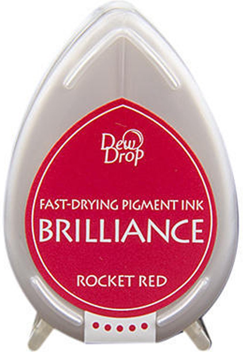 Tsukineko Brilliance Stempelkussen - Dew Drop - Rocket red