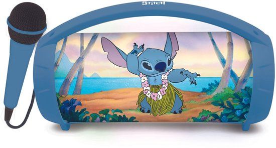 Lilo & Stitch Draagbare Bluetooth Speaker met microfoon - Multi Colour