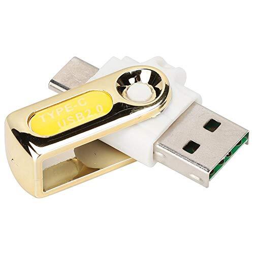 03 Plug-and-play blauwe/rode/gele/groene OTG-kaartlezer, kaartlezer, TF-kaartlezer Type-C USB2.0 mobiele telefoonkaartlezer(yellow)