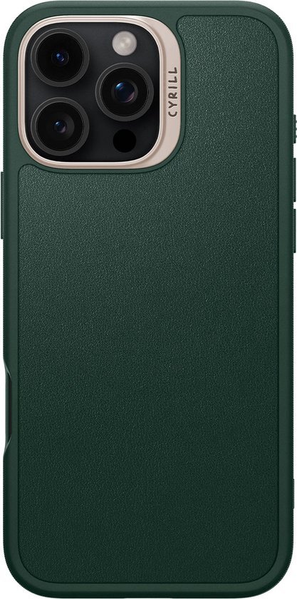 Spigen Cyrill Kajuk Mag Hoesje Geschikt voor Apple iPhone 16 Pro Max - Back Cover Compatibel met MagSafe - Groen