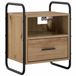 vidaXL - Table de chevet suspendue - Chêne artisanal - 40 x 30 x 50 cm