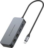 CONCEPTRONIC USB-C-adapter met 2x Gigabit Ethernet en 2x USB-A 3.2, 5 Gbit/s, 0,30 m, grijs
