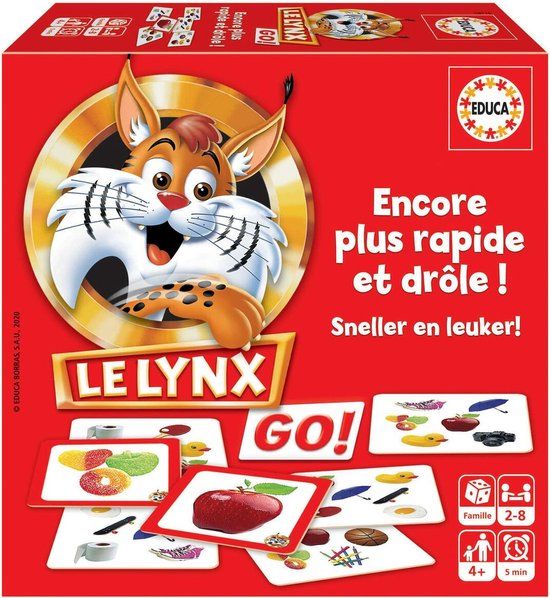 Educa 18716 Le Lynx Go! (FR) - Bordspel - Denkspel - Educatief spel - 6+ jaar